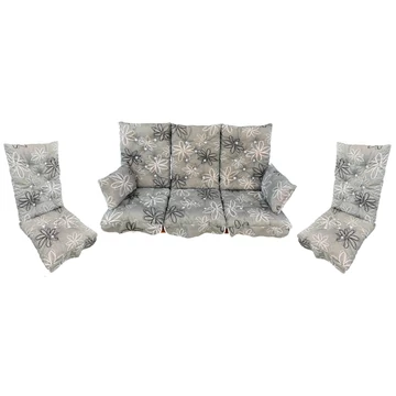 ROBINSON garnitúrához párna SZÜRKE VIRÁGOS